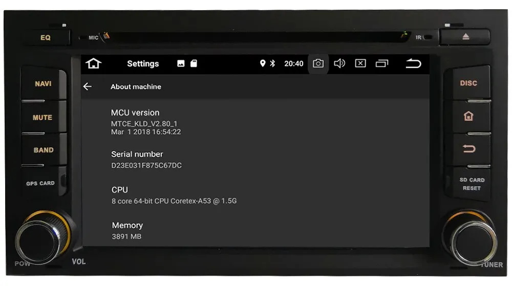 7 Zoll Android 12.0 Autoradio
