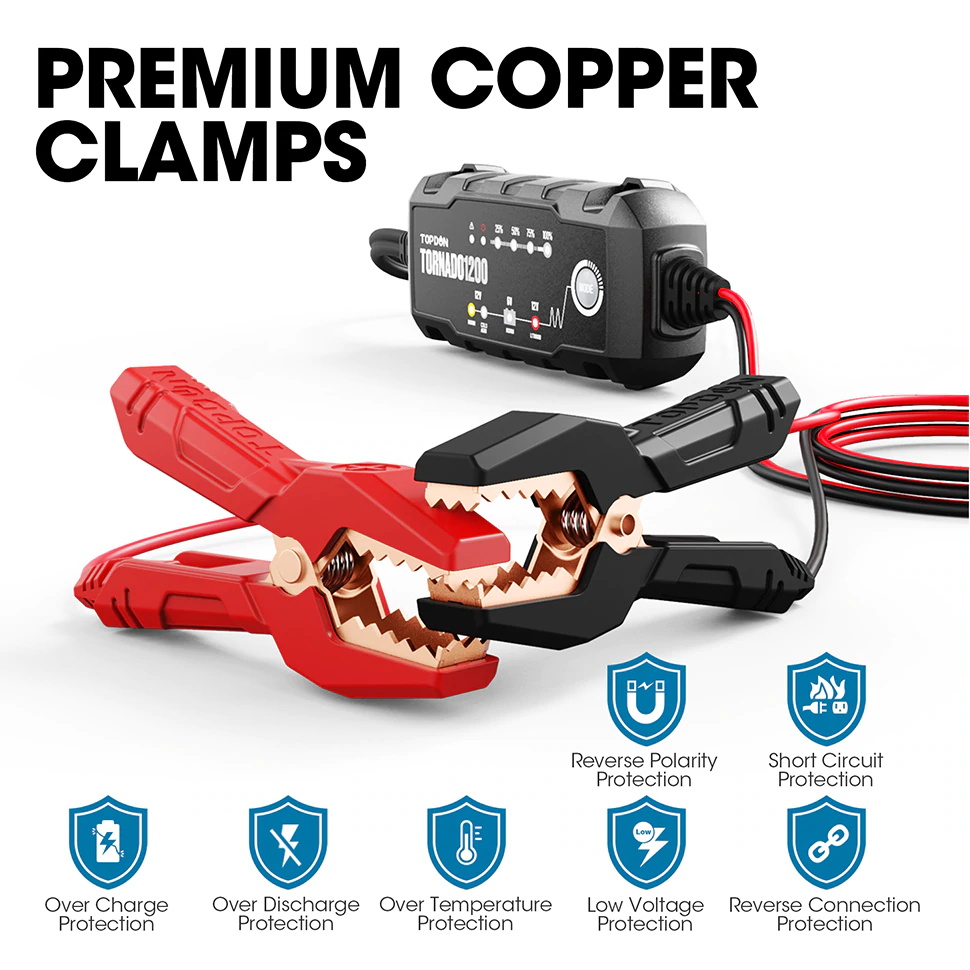 Topdon T1200 car battery charger