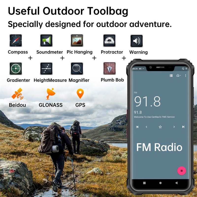 OUKITEL WP9 Helio P60 Octa Core Android 10 Smartphone robuste