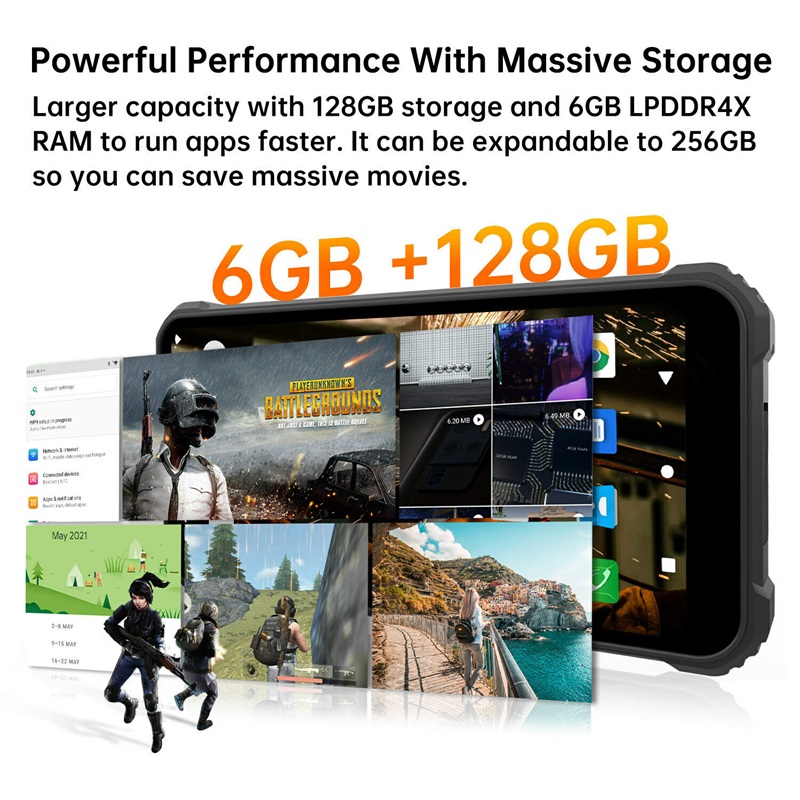 OUKITEL WP9 Helio P60 Octa Core Android 10 Smartphone robuste