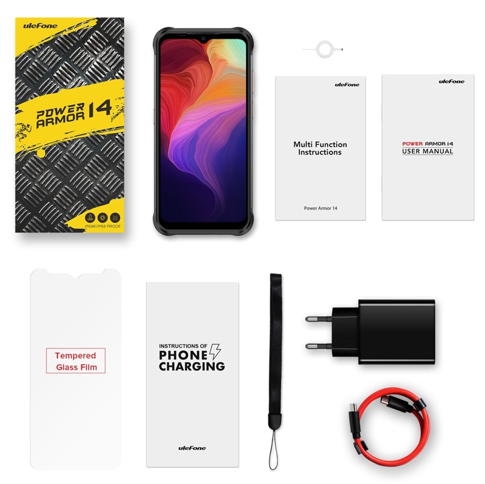 Téléphone Ulefone Pover Armor 14 ш.52 ХЧGB ШЧGB Robuste