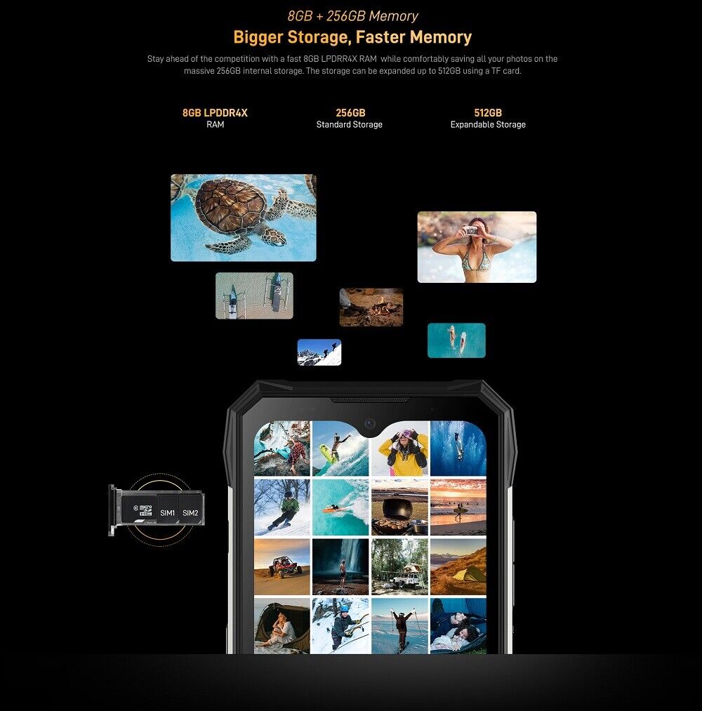 DOOGEE S89 Pro 8+256GB Android 12 65W Fast Charge Night Vision Smartphone