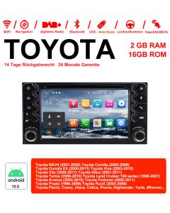 Autoradio Android 12 pour Toyota Corolla Camry Prado RAV4 Hilux VIOS