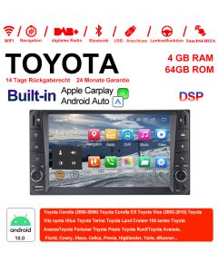 Autoradio Android 12 pour Toyota Corolla Vios Terios Land Cruiser Avanza RunX