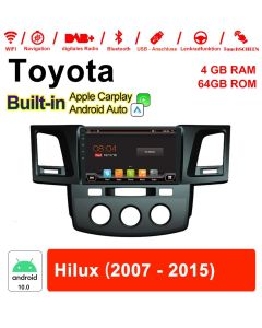 Autoradio/multimédia pour Toyota Hilux 2007 - 2015