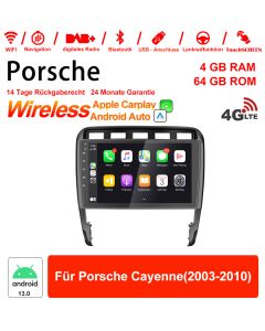 9 pouces Android 13.0 4G LTE Autoradio / Multimédia 4 Go de RAM 64 Go de RAM pour Porsche Cayenne (2003-2010)