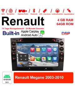 Autoradio Android 12 pour RENAULT MEGANE 2003-2010