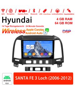 Android 13.0 Autoradio / Multimedia Für Hyundai SANTA FE 3 Loch 2006-2012