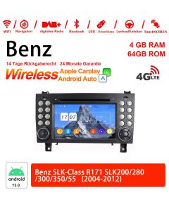 Android 13 Autoradio Für Benz SLK-Class R171 SLK200 280 300 350 55 2004-2012 