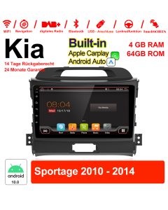 Autoradio Android 12 pour Kia Sportage 2010-2014
