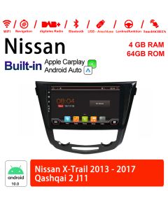 Autoradio Android 12 pour Nissan X-Trail J11 Qashqai 2013-2017