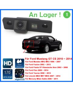 170° HD Objektiv CCD Nachtsicht Wasserdichte Rückfahrkamera Für Ford Mustang GT CS Mondeo MK2 MK3 Fusion Fiesta ST Taurus Lincoln MKZ Skoda