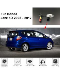 170 degree HD CCD Nachtsicht Wasserdicht Rückfahrkamera Für Honda Jazz 5D 2002 - 2017
