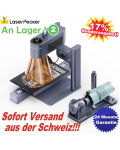 LaserPecker 4 Deluxe Dual-Lasergravurmaschine mit Rotary Extension, Slide Extension