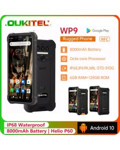 OUKITEL WP9 Helio P60 Octa Core Android 10 Smartphone robuste