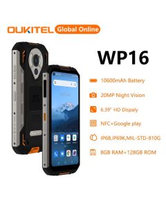 Oukitel WP16 Helio P60 4G Android 11 6,39" 8 Go + 128 Go Smartphone robuste
