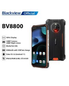 Blackview BV8800 Helio G96 Octa Core Android 11 Smartphone robuste de 6,58 pouces