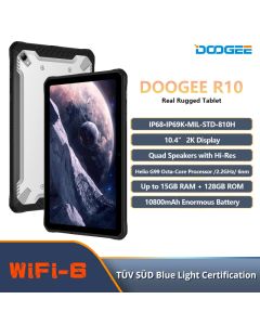 Doogee R10 robustes Tablet 10.4 "2k Display Helio G99 Octa Core Prozessor 15GB RAM 128GB ROM 10800mAh Akku Android 13