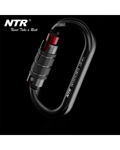 NTR 25KN O-type serrure d'alpinisme en plein air sauvetage trou de survie Exploration Camping escalade équipement de soutien de sécurité