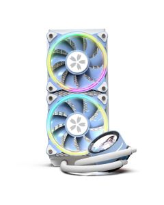Yeston Integrierter wassergekühlter Kühler mit Hochleistungs-Wasserpumpe Dual-ARGB-Lüfter unterstützen ARGB-Motherboard-Synchronisation