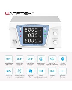 DC netzteil 60V 10A labor stabilisiert netzteil einstellbar variable digital geregelte bank quelle 30V 20A wanptek