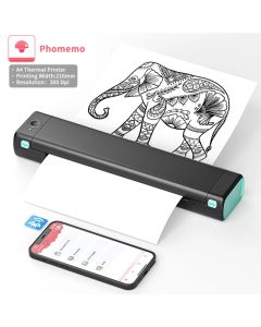 Phomemo m08f a4 tragbarer Thermo drucker, unterstützt 8.26 "x 11.69" a4 Thermopapier, drahtlose mobile Reise drucker für Auto und Büro