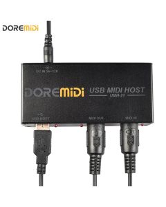 DOREMiDi High-Speed USB MIDI Host Box MIDI Host USB Zu MIDI Konverter UMH-21 Kompatibel Alle Geräte mit USB MIDI Schnittstellen