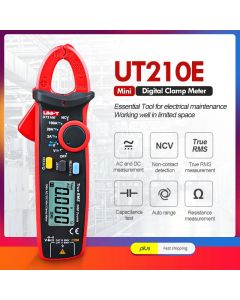 UNI-T ut210e digitaler Wechselstrom-Gleichstrom-Klemm messer True RMS-Zange Ampere meter Spannungs tester Multimeter Widerstands frequenz messer