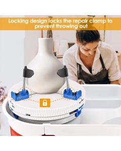 Keramik Rad Clip Werkzeug Keramik Keramik Trim Halter Clip Zentren Keramik Rad Kunststoff Runde Platte Modellierung Reparatur Werkzeuge