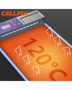 lcd Bildschirm abscheider mit LED-Staub erkennungs licht, Bildschirm heizkissen für die Telefon reparatur, 120 ℃ schnelles Heiz werkzeugs atz