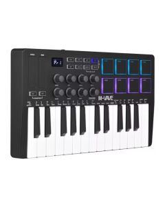 M-VAVE 25-Tasten-Midi-Control-Tastatur mit 25 geschwindigkeit empfindlichen Tasten 8 RGB hintergrund beleuchtete Pads 8 Knöpfe Midi-Tastatur