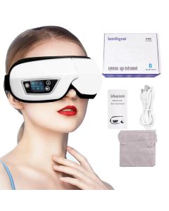 Augenmassage-Instrument, Vibration, Airbag-Druck, heiße Kompresse, Augenmassagegerät, Bluetooth, Musik, Entspannung, Müdigkeit, Augenpflege, faltbar