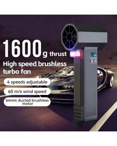 Auto trockner gewalttätiges Luft gebläse Turbos trahl ventilator mit Schub 1,6 kg 4000mah 64mm zum Reinigen von Wasser Sand Schnee verlassen