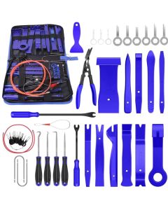 Ensemble d'outils manuels, outil de démontage par levier, Clip de porte intérieure, garniture de panneau,outil de retrait de tableau de bord 43 pièces