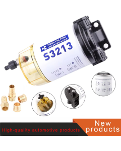 Ensemble de filtre séparateur d'eau et de carburant S3213, Compatible avec moteur hors-bord Mercury Yamaha Racor Sierra, bateau à moteur 10 microns