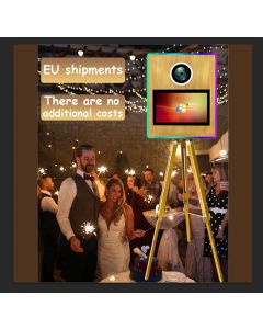 Un must pour les célébrations de Thanksgiving et de Noël photomaton portable rétro en plein air photomaton DSLR kiosque fête de mariage