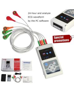 CONTEC TLC9803 3 Kanäle Beschreibbare Maschine Dynamische EKG Holter System überwachung tester Monitor gesundheit pflege für medizinische einrichtung