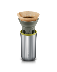WACACO Cuppamoka Kaffee Topf, Tragbare Drip Kaffee Maker mit 10 Kegel Papier Filter, edelstahl Gießen Über Kaffee Brewer