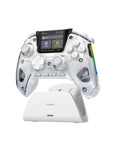 Interaktiver Bildschirm drahtloser Gaming-Controller für Switch/PC/iOS/Android Hall-Effekt-Stick RGB-Licht 1800mAh mit Ladestation