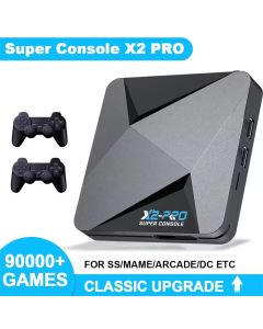 Retro-Videospielkonsole Super Console X2 Pro mit 900.000 Videospielen für PS1/DC/MAME/SS mit Gamepad Kindergeschenk-Spielbox