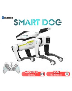 Intelligenter bionischer RC-Roboterhund – Elektrischer multifunktionaler Roboterhund mit Spielzeugpistole spielzeug Geschenk