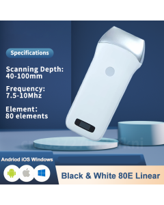 80 Elemente Linear 7.5 MHz-10.0 MHz Wireless Ultraschall WiFi unterstützt Android iOS Windows