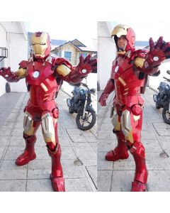 Marvel Iron Man LED-Rüstung mit Licht & Sound - EVA-Cosplay Kostüm für Erwachsene & Kinder (15-35 Jahre)