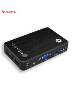 4K Ultra HD Media Player für Auto TV – Unterstützt SD, MMC, RMVB, MP3, USB, Externe HDD, U-Disk – Wiedergabe von MKV, H.265, VGA & mehr