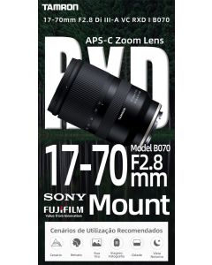 Tamron 17–70 mm F2,8 Di III-A VC RXD APS-C spiegellose Kamera Weitwinkel-Zoomobjektiv für Sony ZVE10 II A6700 Fujifilm XT4 17 70 2,8