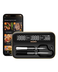 INKBIRD Dual Mode Wireless Fleischthermometer, lange kurze Sonde Combo, IP67 wasserdicht und Alarm zum Grillen, Kochen, Grillen