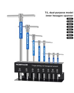 Fahrrad Inbusschlüssel Hand Fahrrad Reparatur Werkzeuge Set T Griff 2/2,5/3/4/5/6/8/10mm CRV Stahl Innensechskantschlüssel