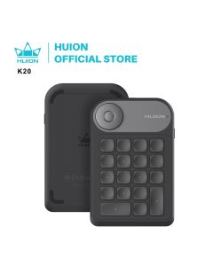 Huion K20 Keydial Mini-Tastatur zum Zeichnen von Tablets, PCs und Telefon, 18-Tasten-Tastatur + Zifferblatt-Controller, verbesserte Version
