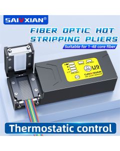 SAIVXIAN U9 Faser Thermische Stripper Zange Beheizte Optische Abisolieren Slitter Band Faser Heißer Stripper Kabel Fusion Werkzeug