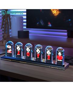 Nixie Röhrenuhr Nachtlicht IPS RGB Glow Color App Control DIY Bildschirm Digitale Röhrenuhr für Schlafzimmer